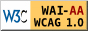 Icono de conformidad con el Nivel Doble-A de las Directrices de Accesibilidad para el Contenido Web 1.0 del W3C-WAI